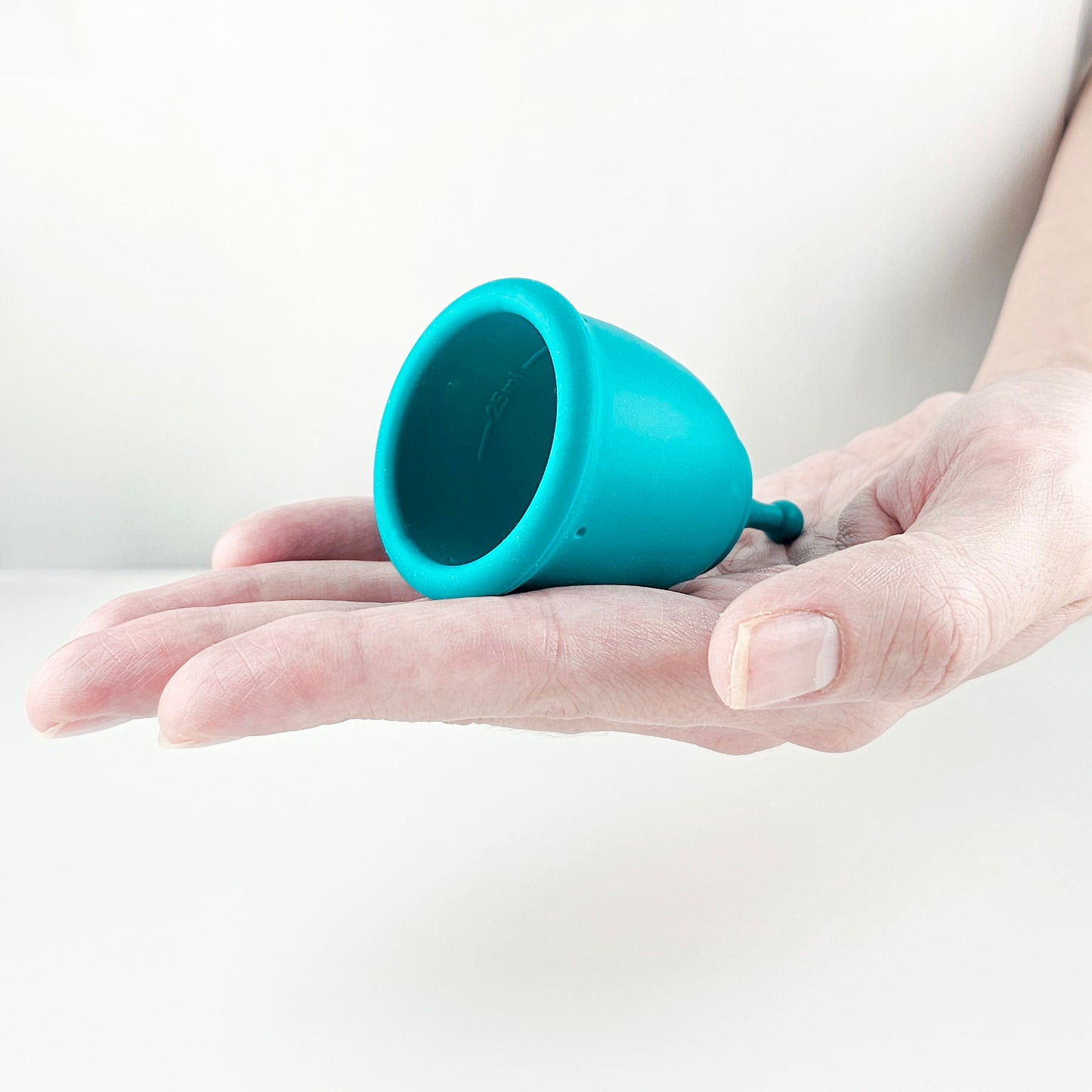 Venacup reusable menstrual cup Lebanon – medical-grade silicone cup held in hand